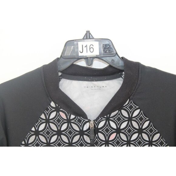 Trina Turk Zip Front JACKET Womens SIZE L - Picture 2 of 8